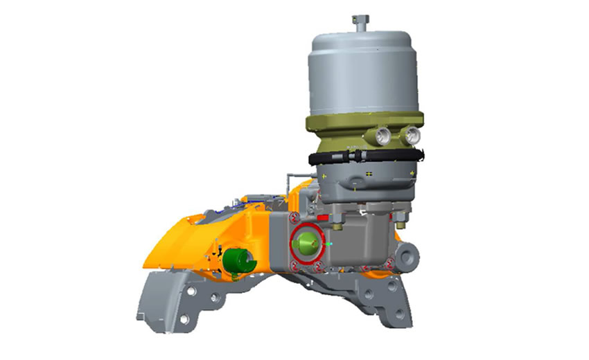 Pneumatic disc brake SB
