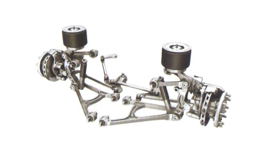 Low floor independent suspension assembly