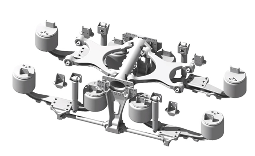 13t Truck rear suspension