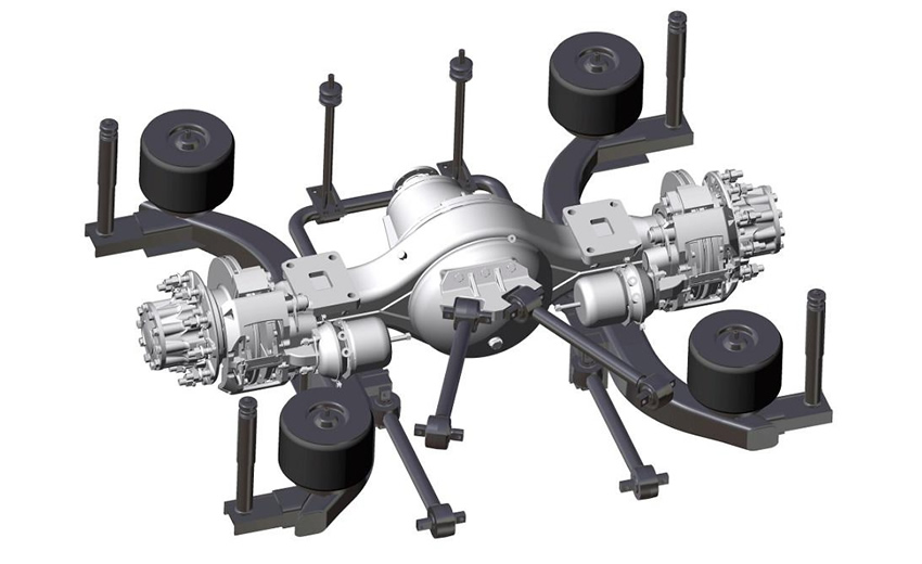 12-13 meters passenger car rear air suspension
